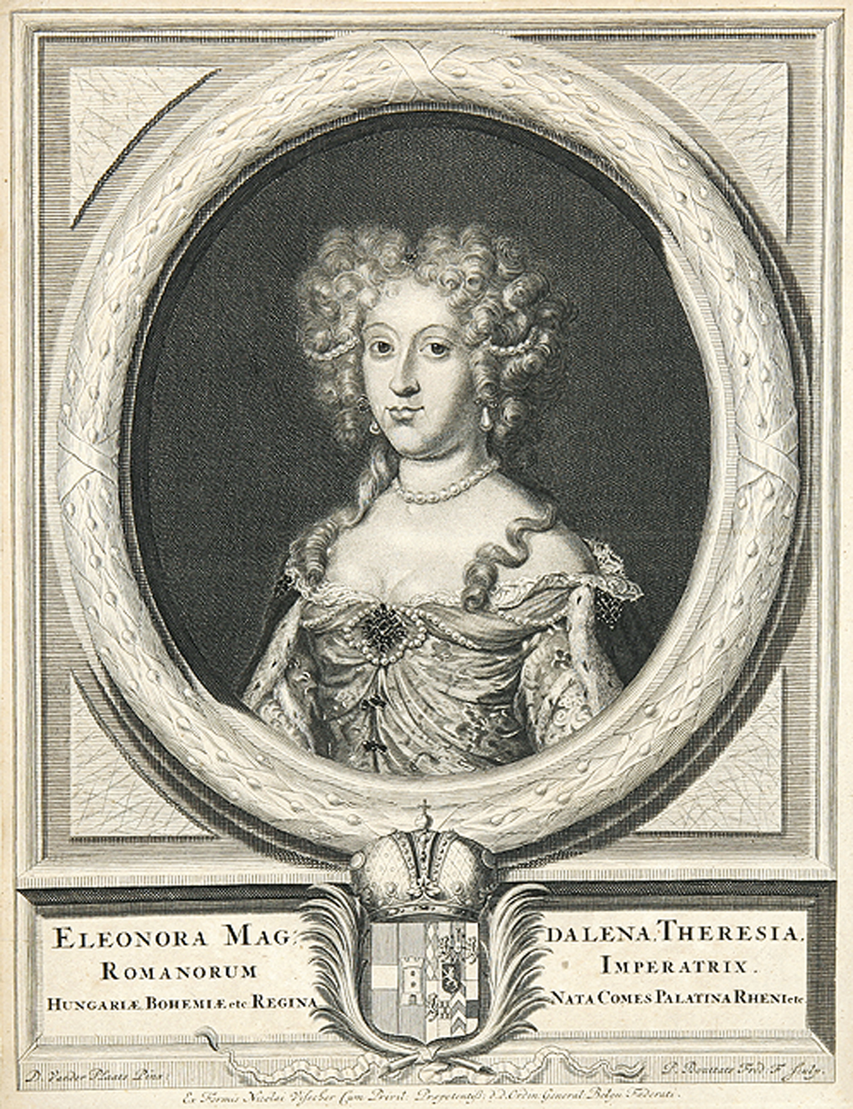 Eleonore Magdalena Theresia von Pfalz-Neuburg, Kaiserin des Hl. Römischen Reiches und weitere Persönlichkeiten.