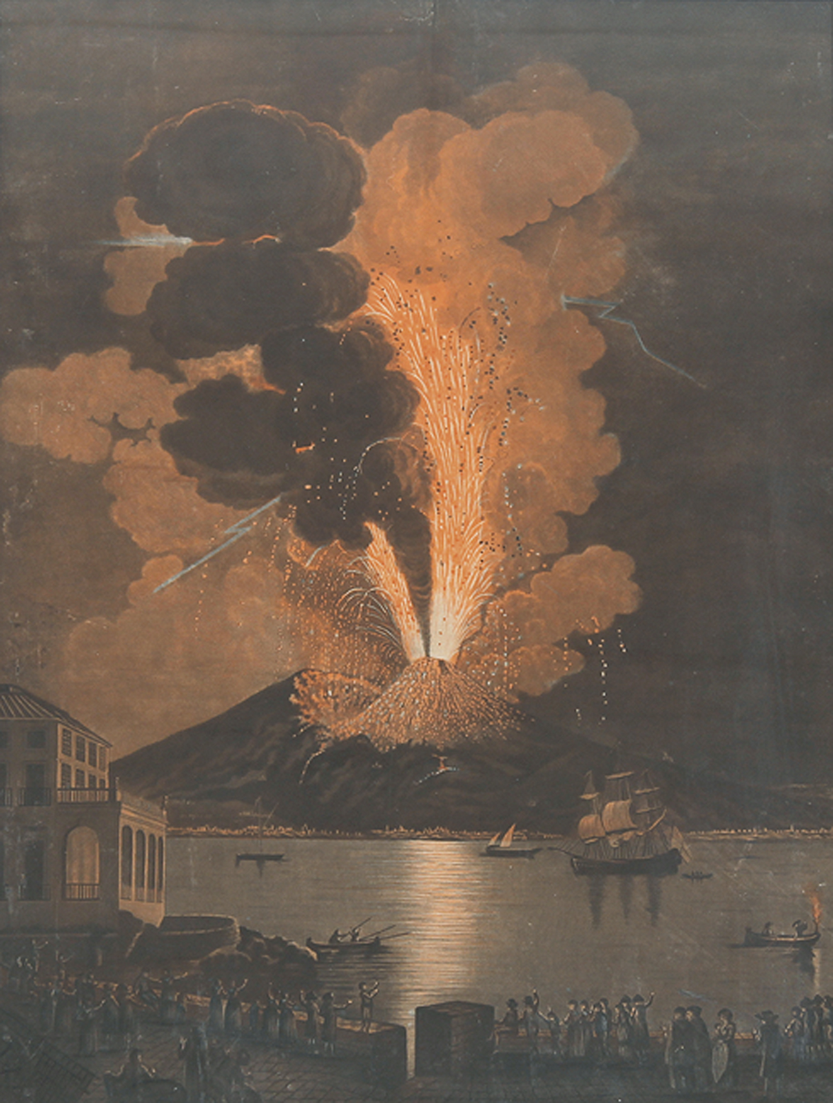 Eruzione dell"Etna del 1766 - Eruption de Mont Vesiuve de 1779.
