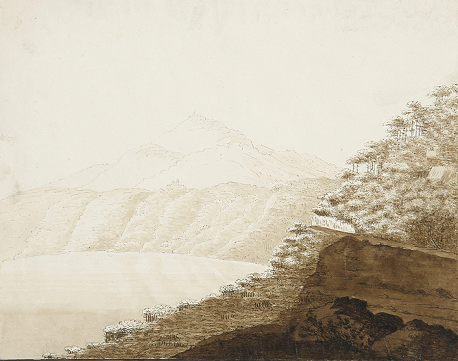 „Lac d"Albano, Couvents du Monte Cavo et de Pallazuolo“.
