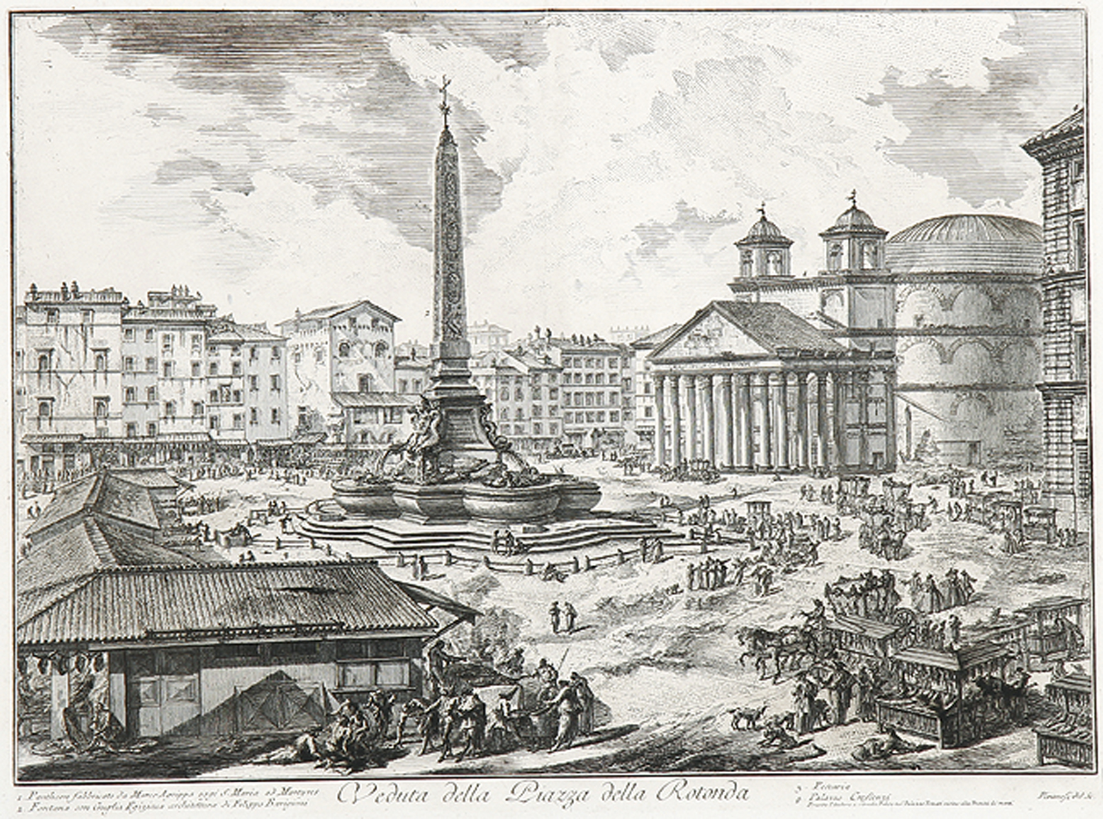 Veduta della Piazza della Rotonda.
