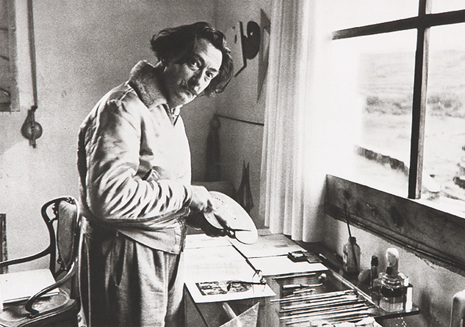 Dalí im Atelier.