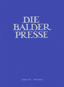 Die Balder Presse Bücher/Kataloge
