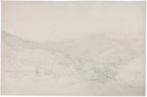 Blick von Schlierbach auf den Neckar mit Stift Neuburg.