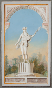 Merkur, Schutzgott des Handels und der Reisenden.