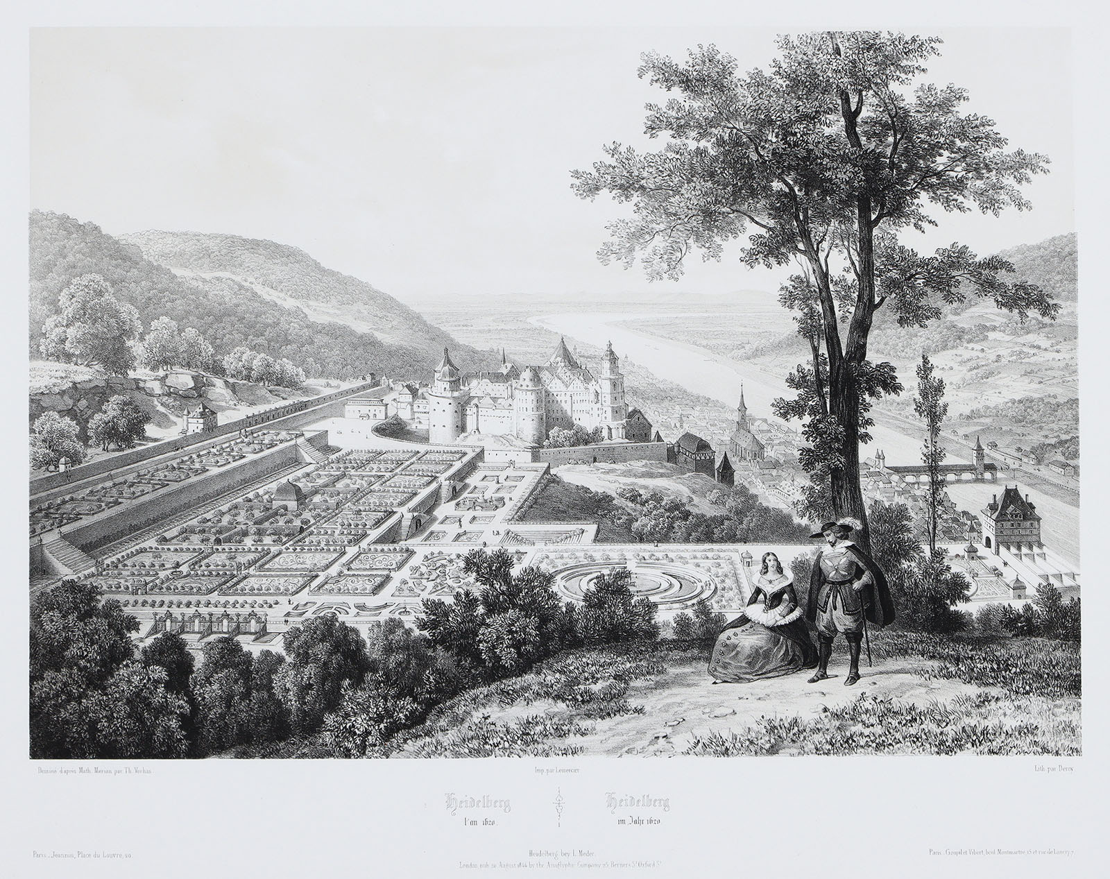 Heidelberg im Jahr 1620.