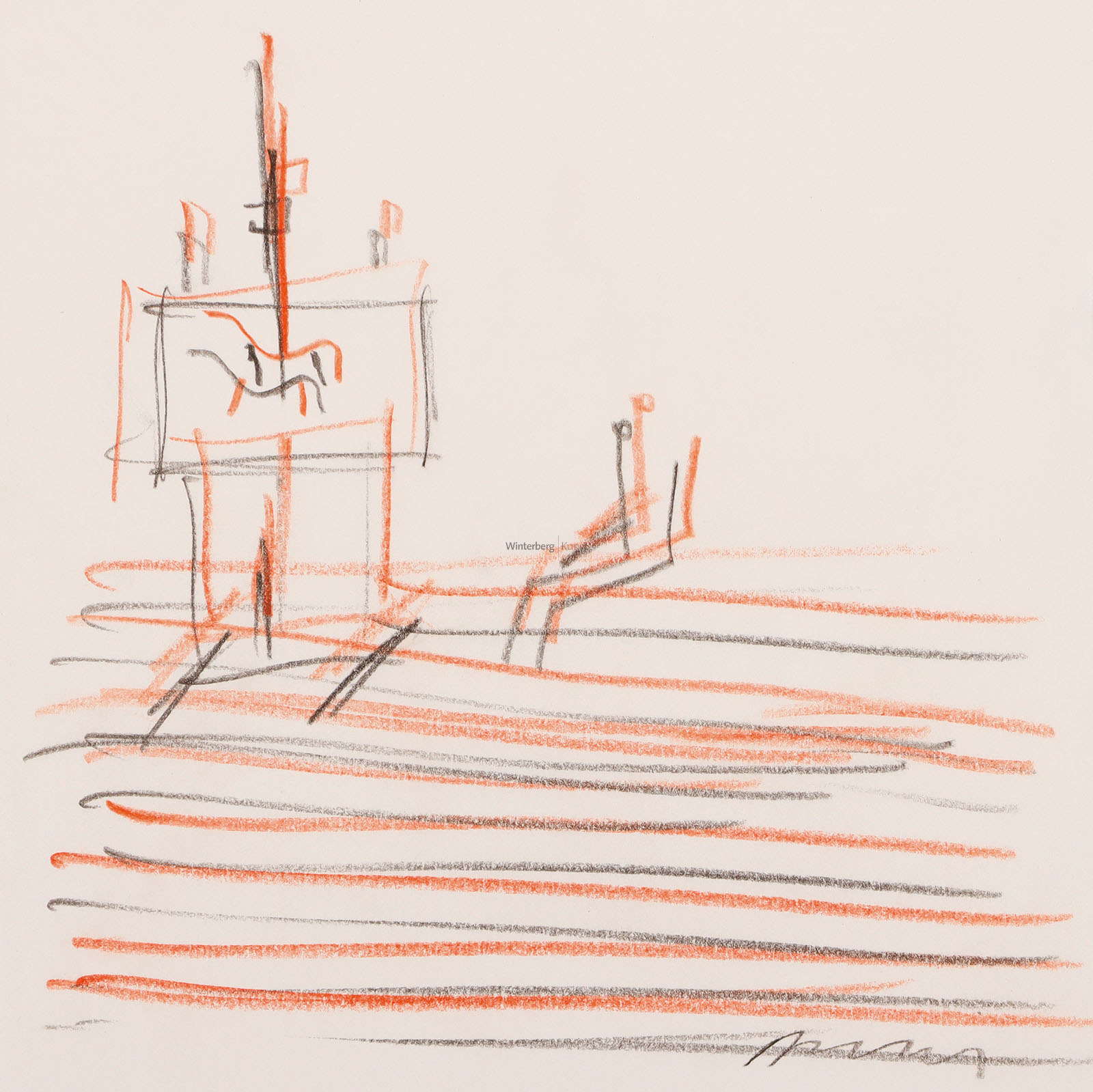 Maler vor Staffelei.