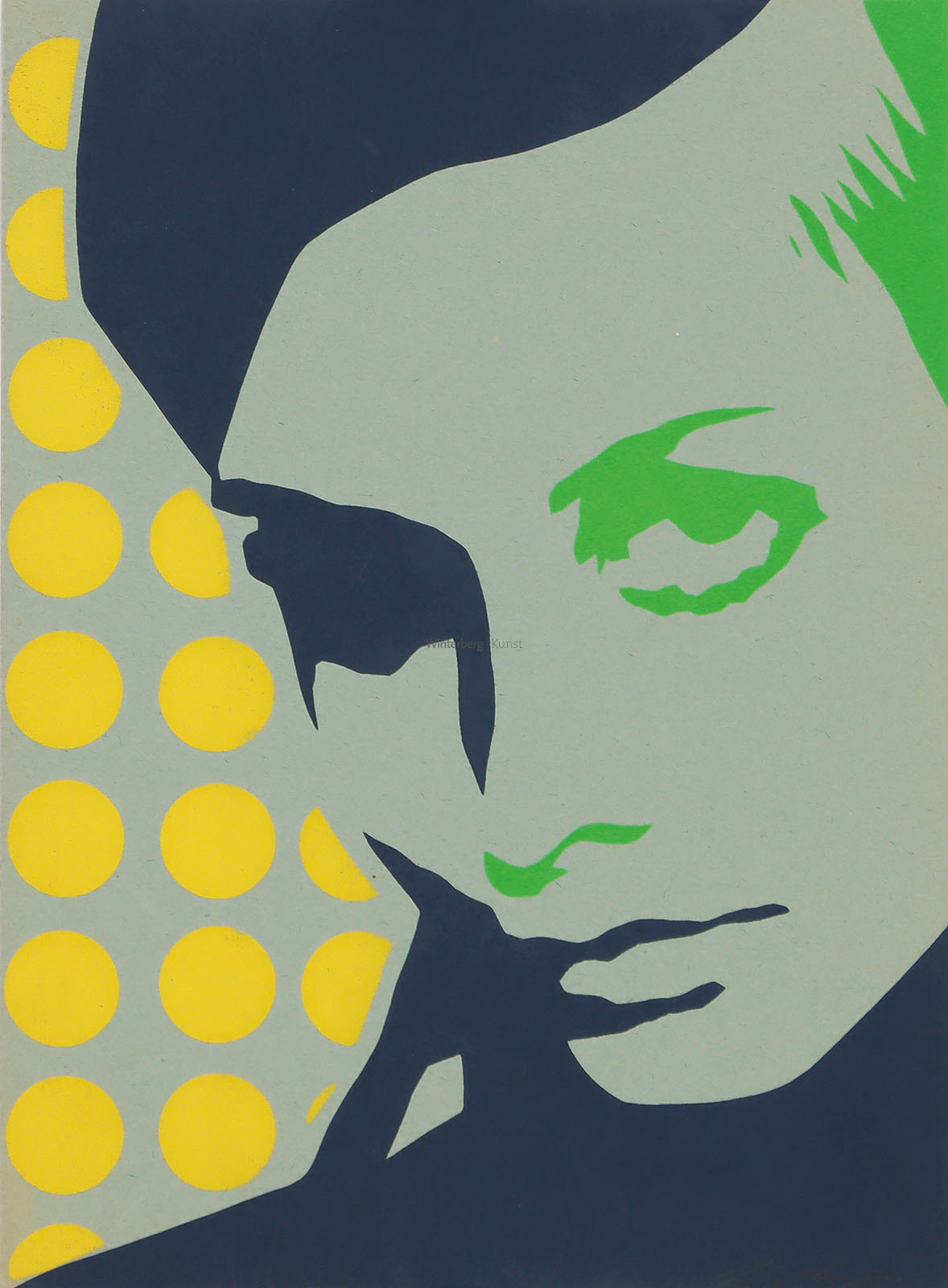 Frauenkopf mit Schal – Twiggy (Kopf).