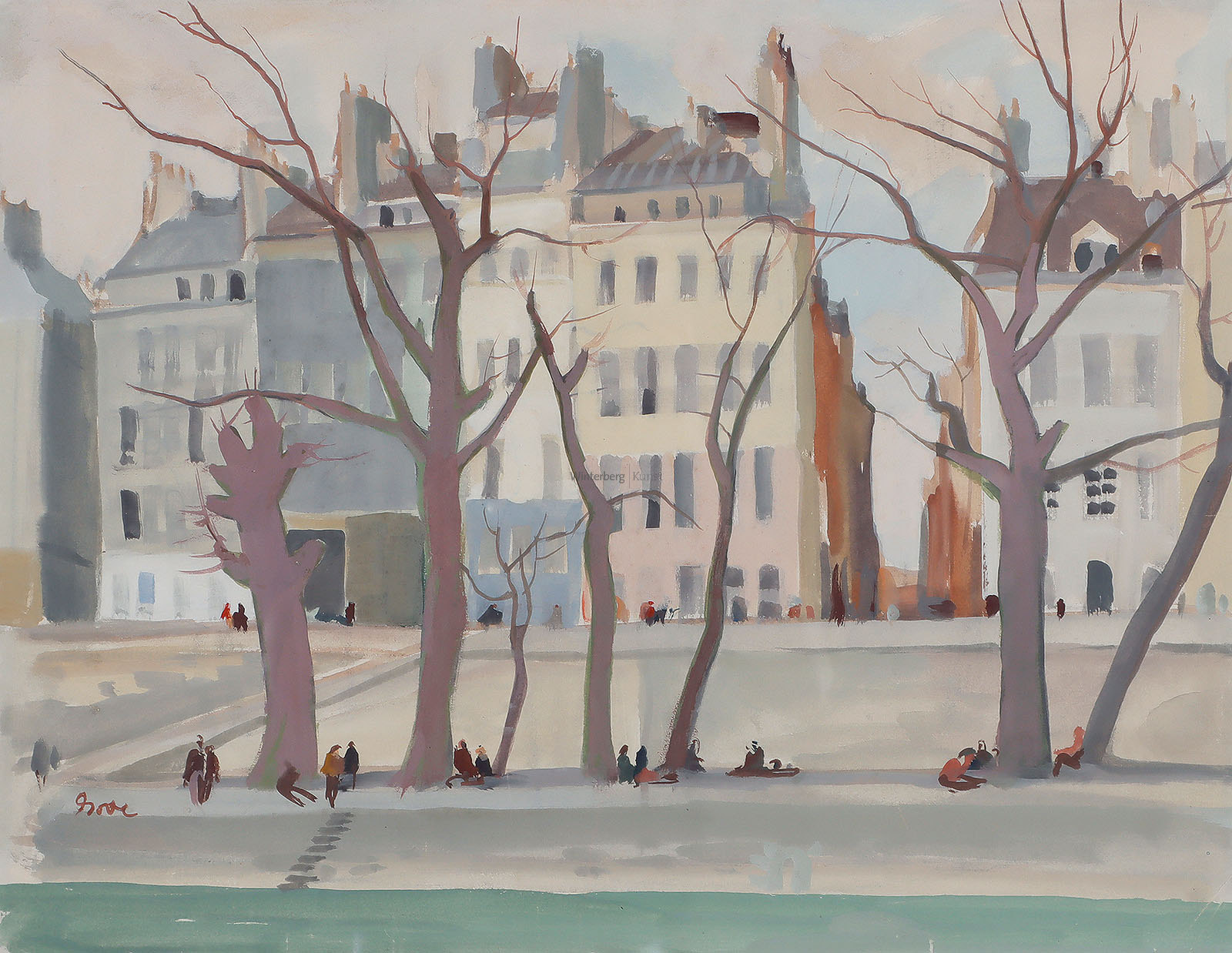 Paris, Sonniger Tag an der Seine.