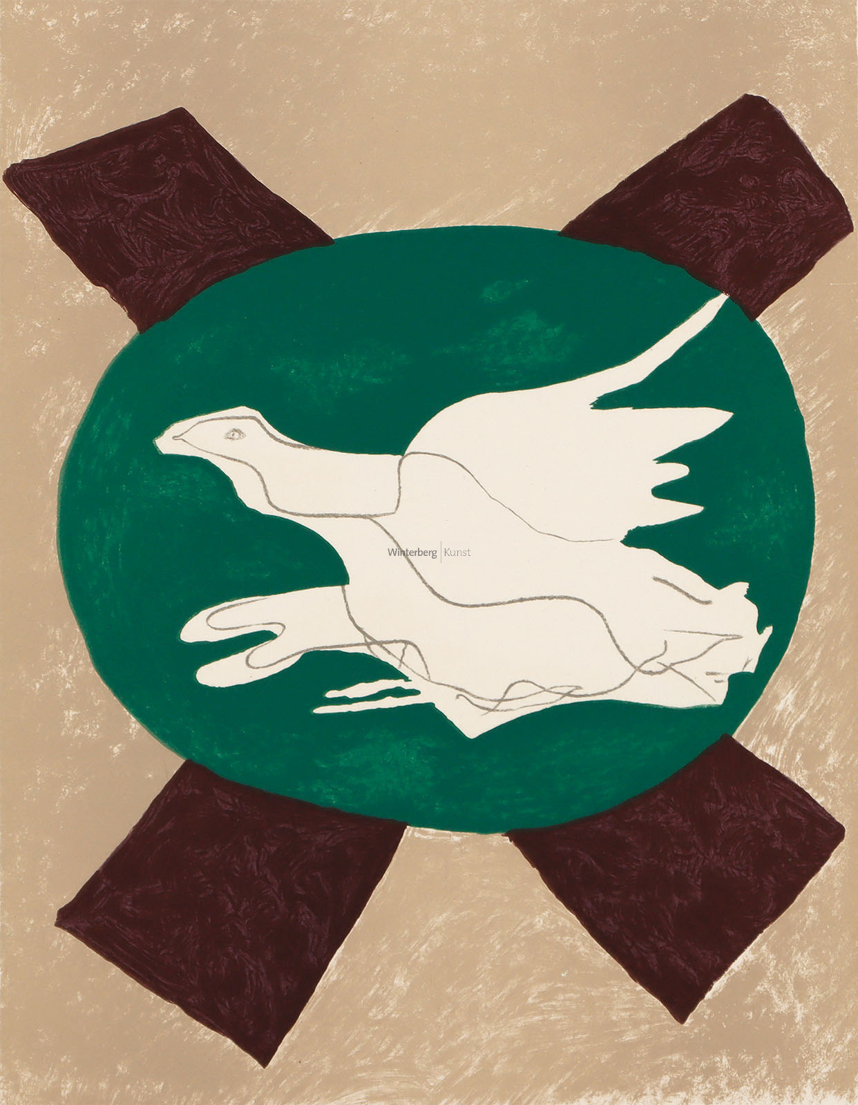 Oiseau sur Fond de X.