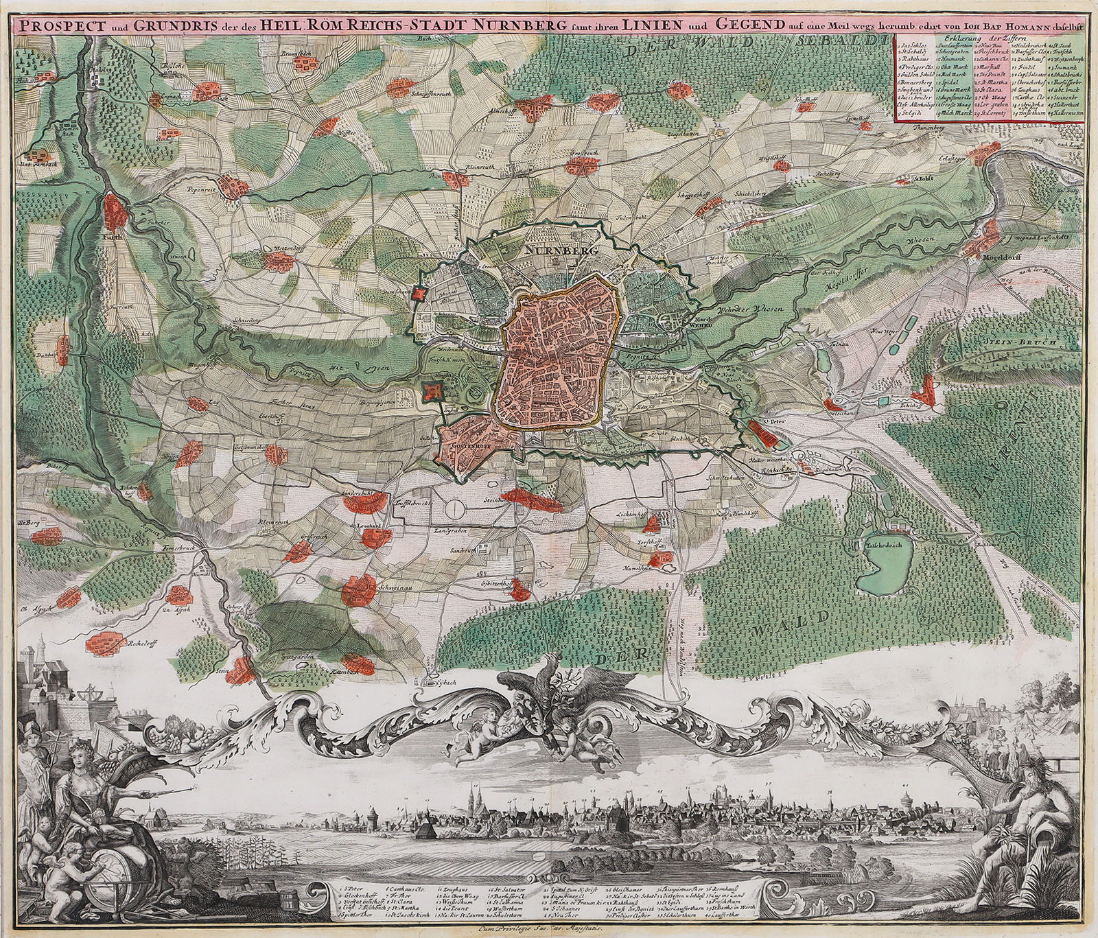 Prospect und Grundris der des Heil. Röm. Reichs-Stadt Nürnberg…