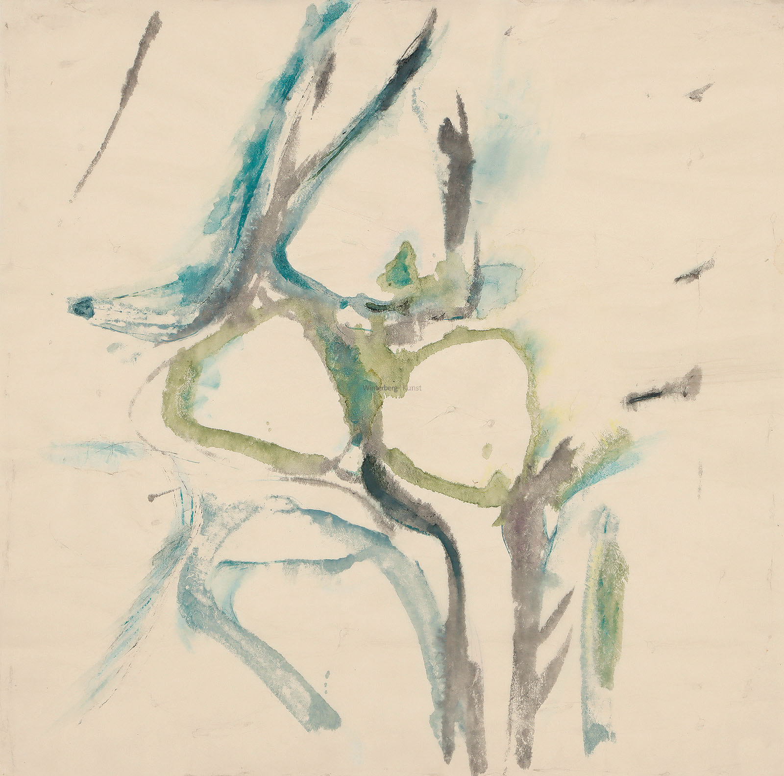 Komposition mit drei runden Formen.