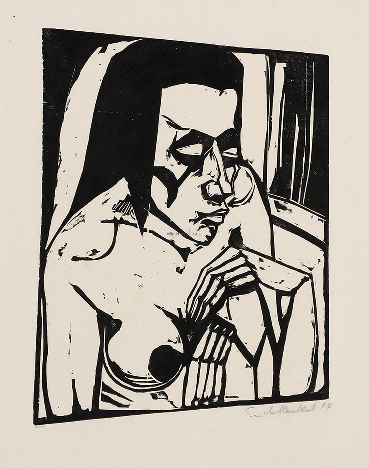 Hockende (Hockendes Mädchen/Akt).