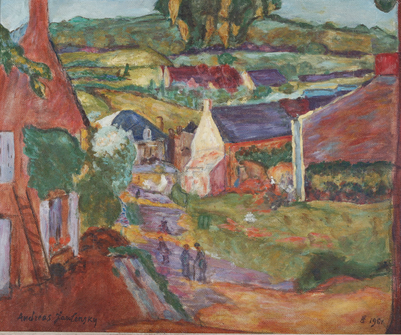 Bretonische Dorflandschaft.