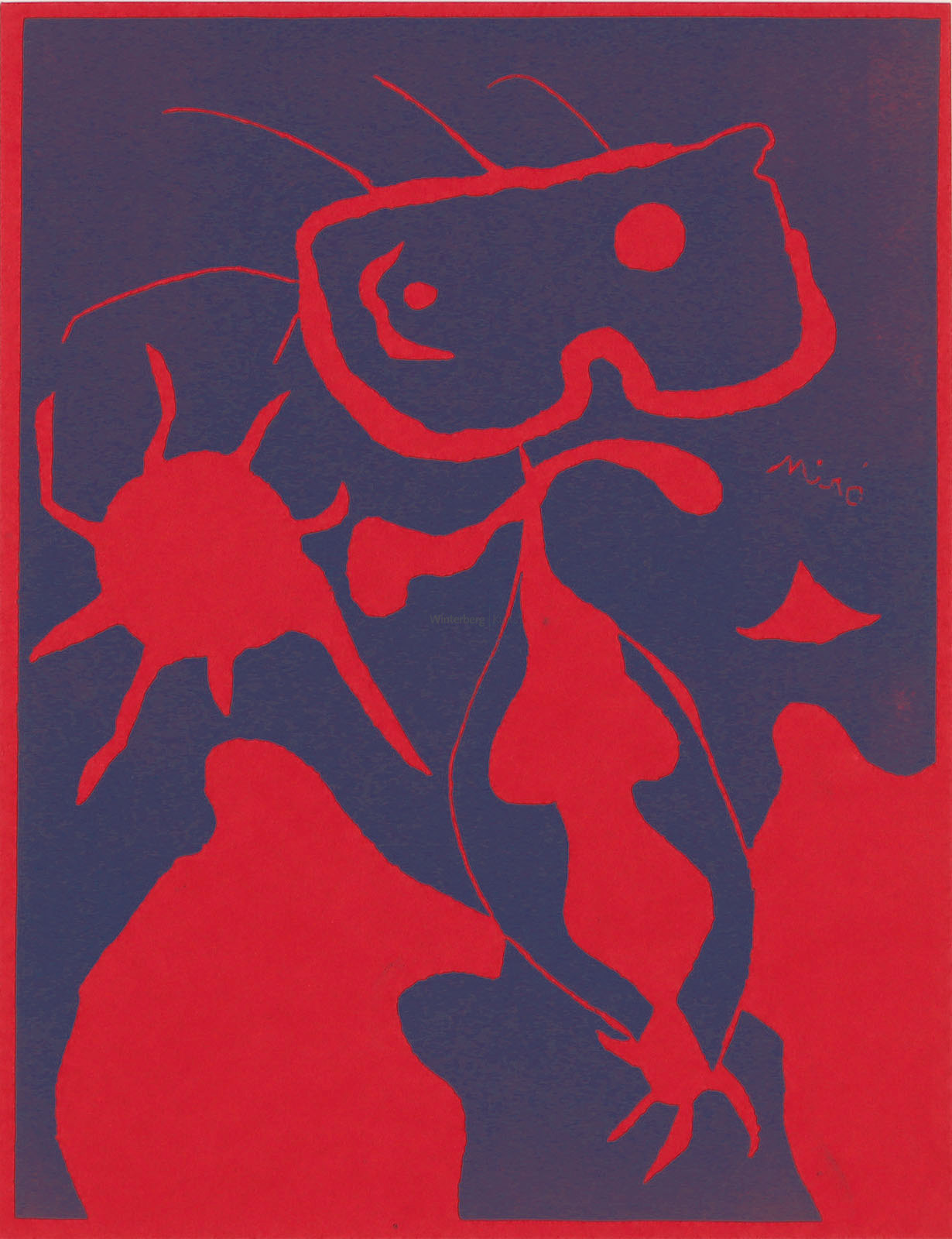 Figure au Soleil rouge.