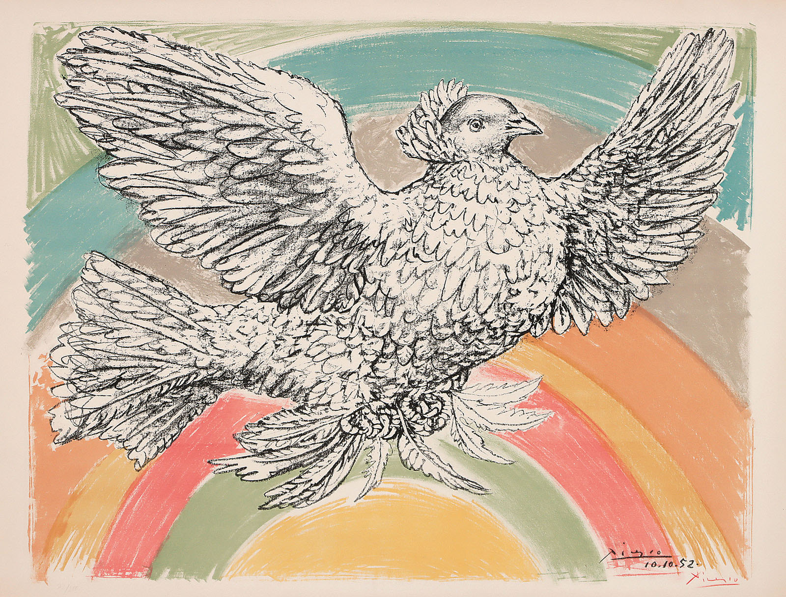 Colombe volant (à l’Arc en Ciel).