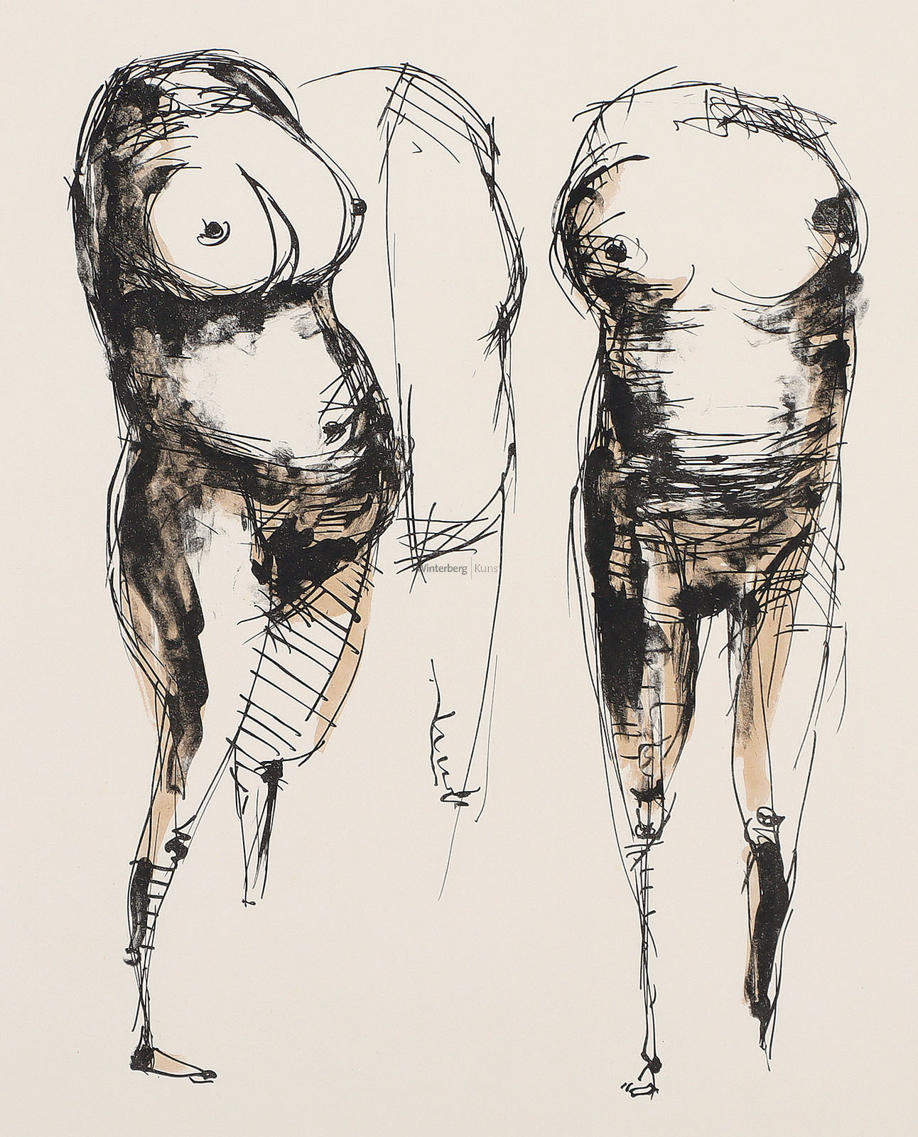 Drei weibliche Torsi.