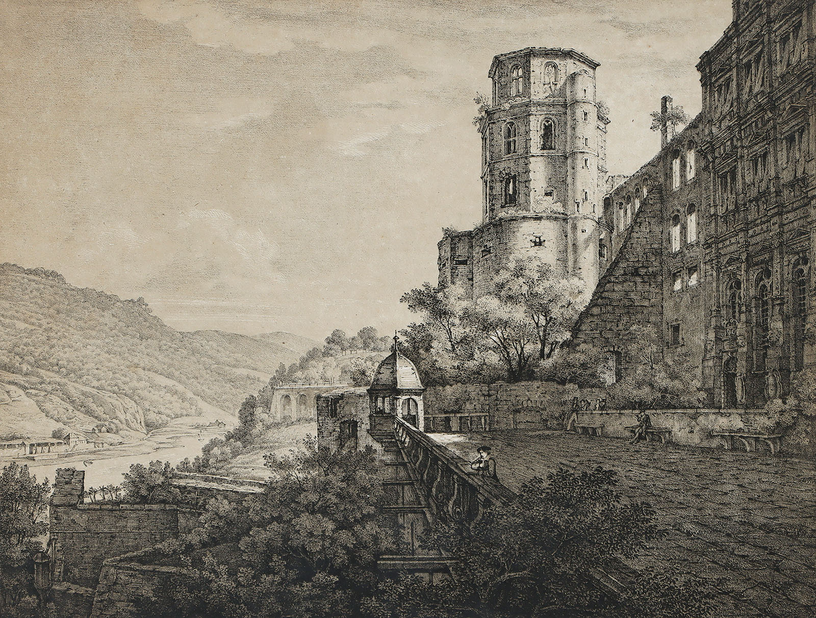 Heidelberger Schloss, der Altan.