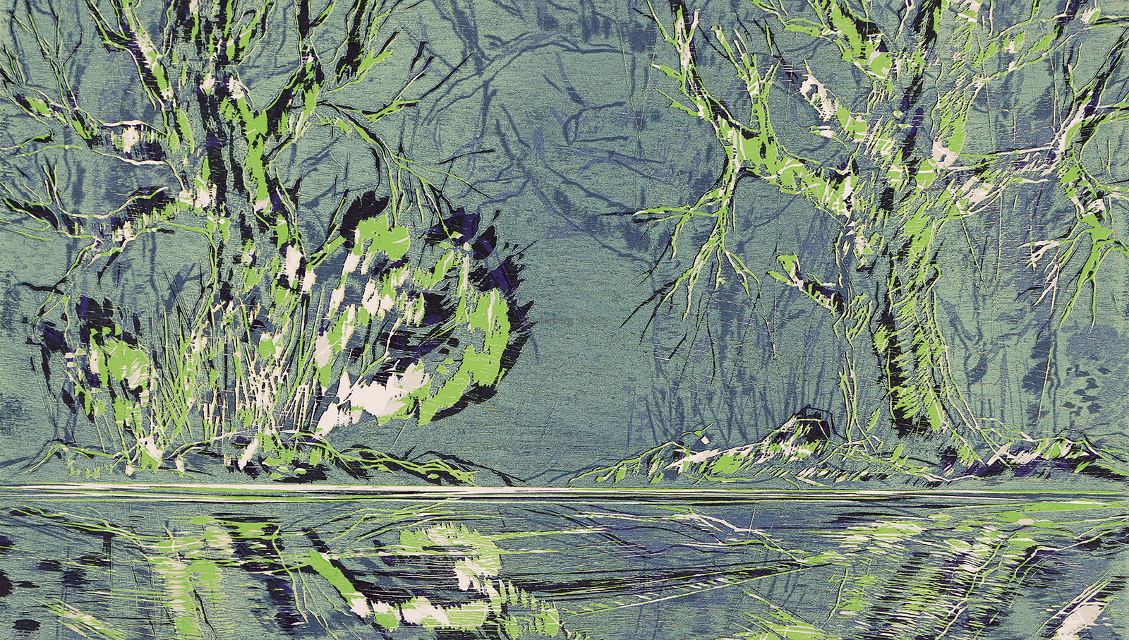 Wald Spiegel Wasser (Coverblatt).