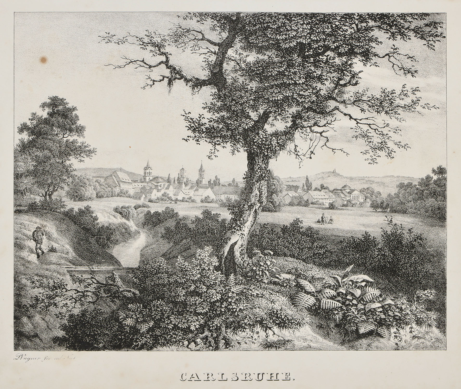 Karlsruhe: Gottesau bei Carlsruhe – Carlsruhe.