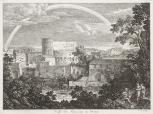 Römische Ansichten: Kaiserpaläste auf dem Palatin, Blick auf das alte Rom, versch. Kirchen u.a.