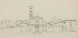 Ansicht der Kirche Santa Pudenziana in Rom,