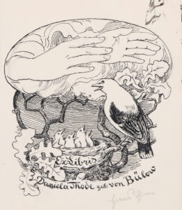 Exlibris Daniela Thode, geb. von Bülow.