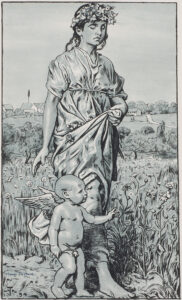 Flora – Schwarzwaldgärtchen – Margareta (Landmädchen, im Hintergrund Oberursel) – Ella.