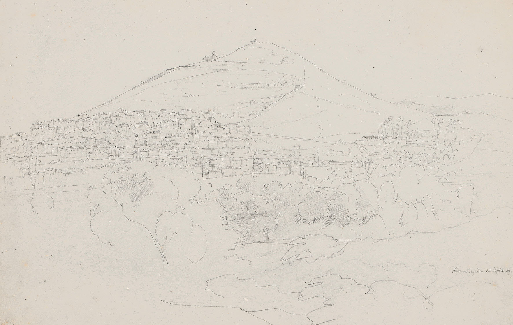 Blick auf Palestrina, dem antiken Praeneste,