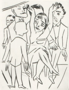 Johanna zwischen den Männern.