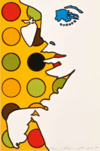 Komposition mit Punkten.