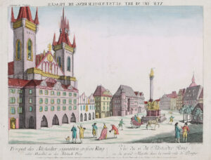 Prag: „Vue du si dit Altstaedter Ring de Prague“.