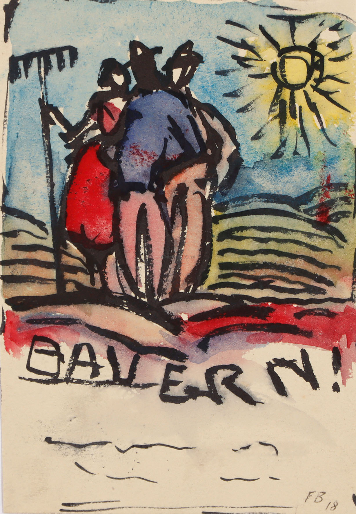 „Bauern“ auf dem Feld, Nähstube, Straßenszene, Beschneidung im Tempel, Tier-, Menschen- und Pflanzenstudien sowie weitere figürliche Darstellungen.