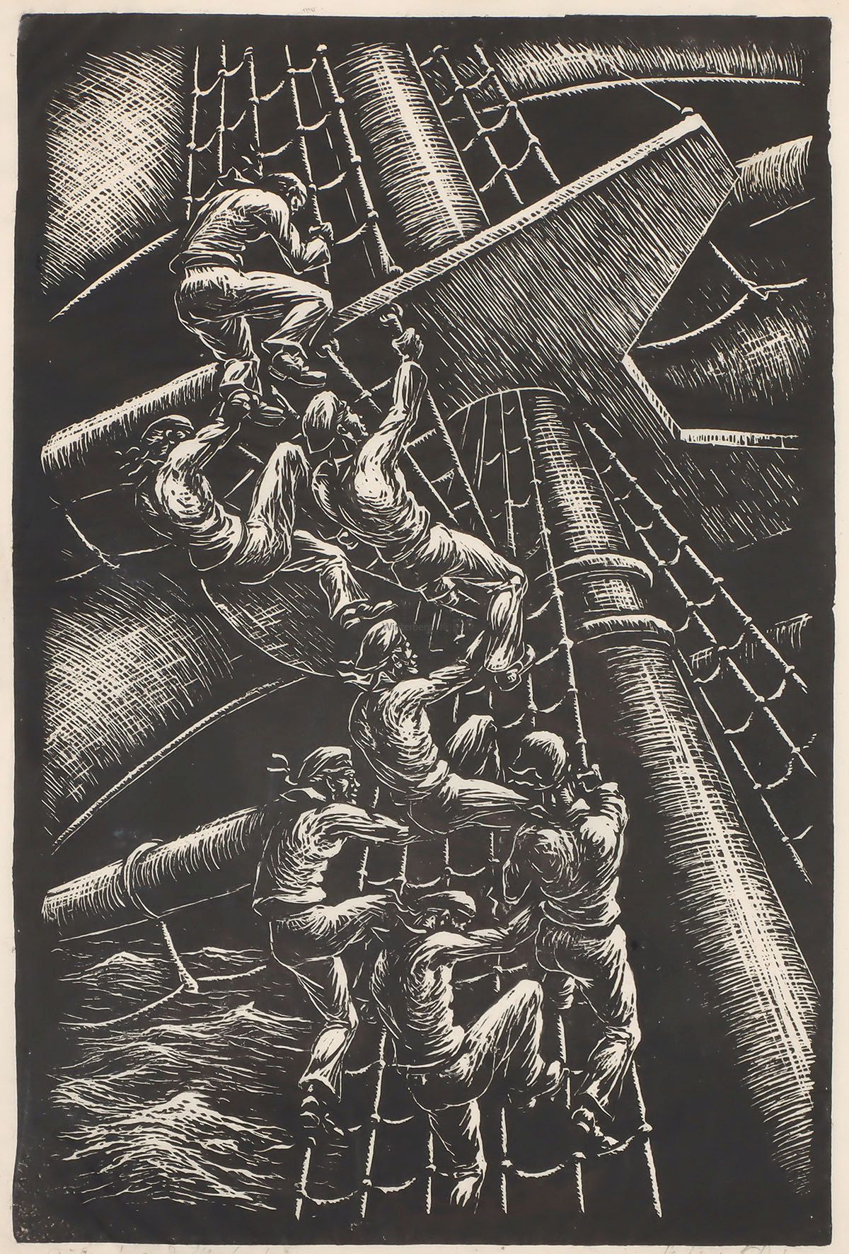 „Aufenternde Matrosen“.