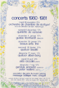 Affiche pour les Concerts.