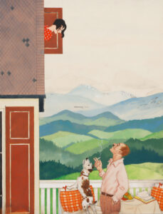 Urlaub in den Bergen.