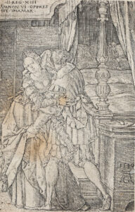 Amnon überwältigt Thamar.