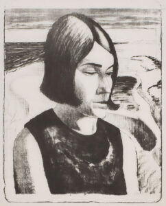 Mädchen mit Pagenkopf.