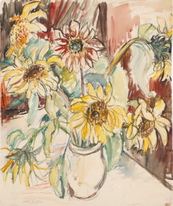 Sonnenblumen in der Vase.