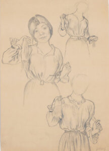 Stehende Zigeunerin.