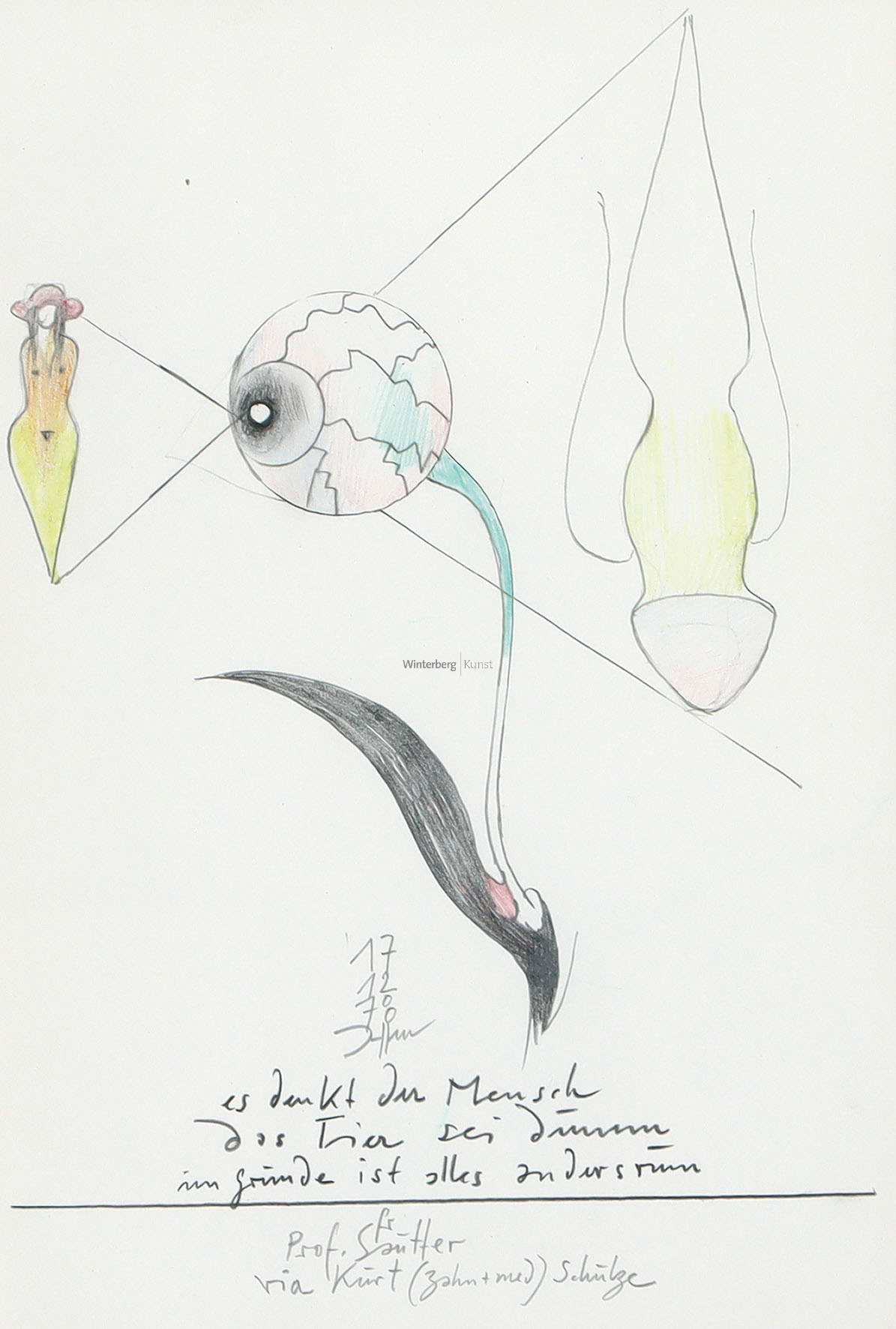 „es denkt der Mensch / das Tier sei dumm / im Grunde ist alles andersrum“.