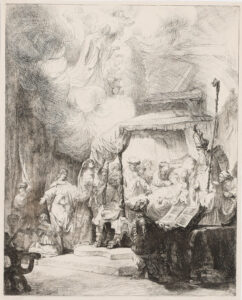 Abraham mit Isaak sprechend – Der Tod der Maria.