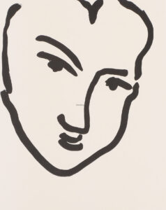 Nadia au Visage penché.