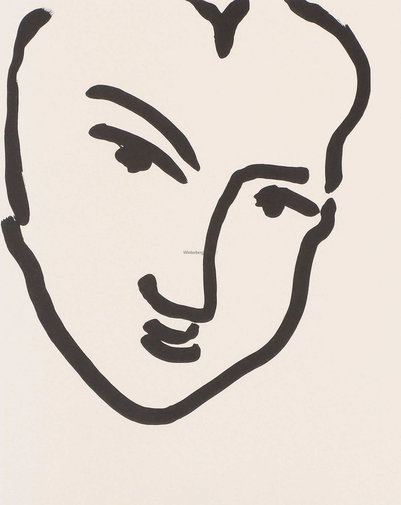 Nadia au Visage penché.