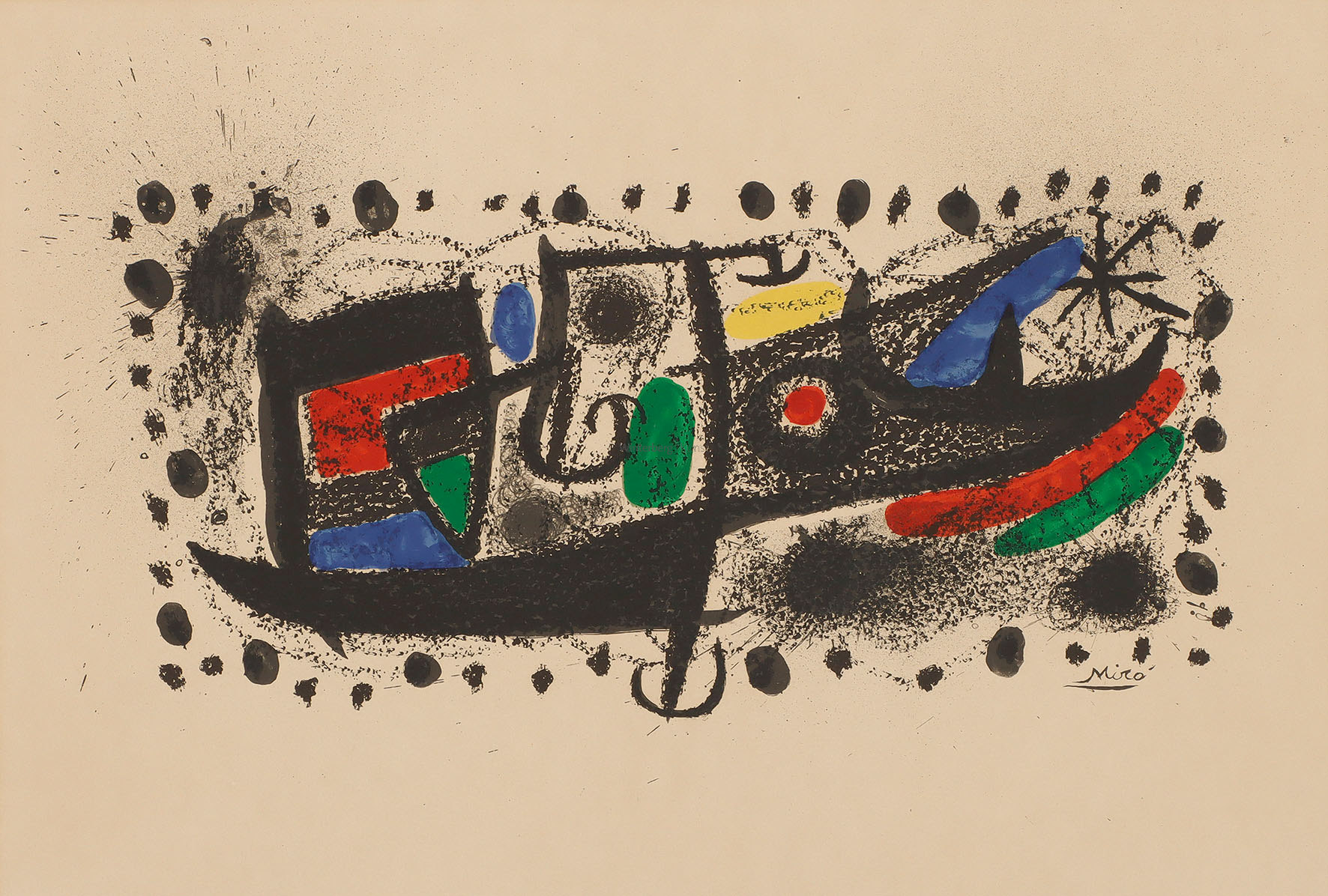 Composition pour „Joan Miró und Katalonien“.