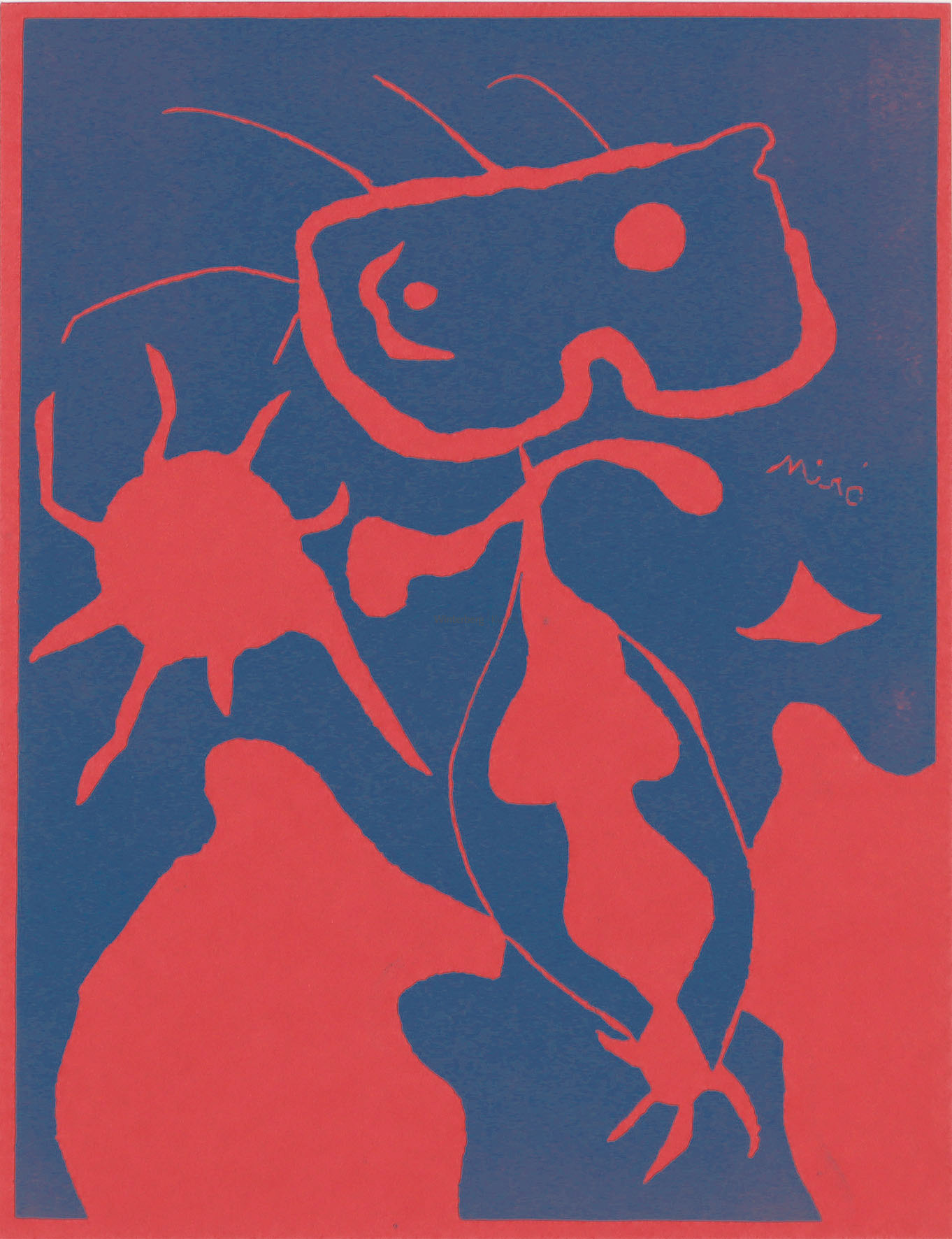 Figure au Soleil rouge.