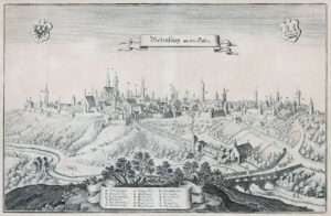 Boppard – Nördlingen – Oppenheim – Rothenburg o.d. Tauber: „Boppart“ – „Nördlingen“ – „Oppenheim“ – „Rotenburg an der Tauber“.