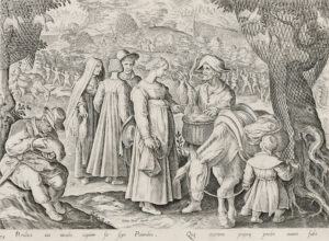 Verkauf von Ringeltauben.