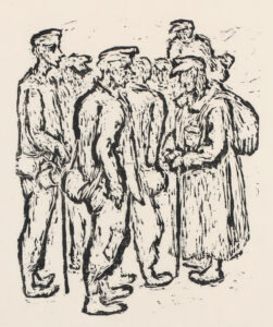 Gruppe überlebender Soldaten.