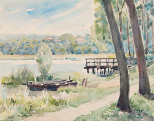 „Schwilo-See, Landesteg“.