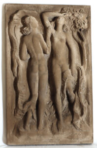 Zwei weibliche Akte mit Tüchern.